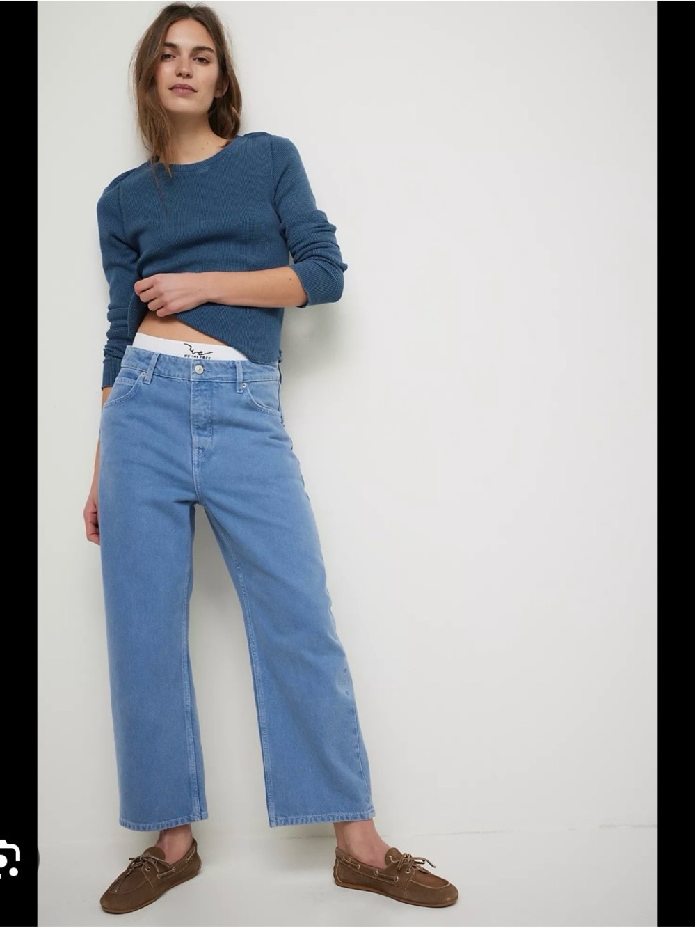 Free People X We The Free Deep Trance Ocean Blue Jeans